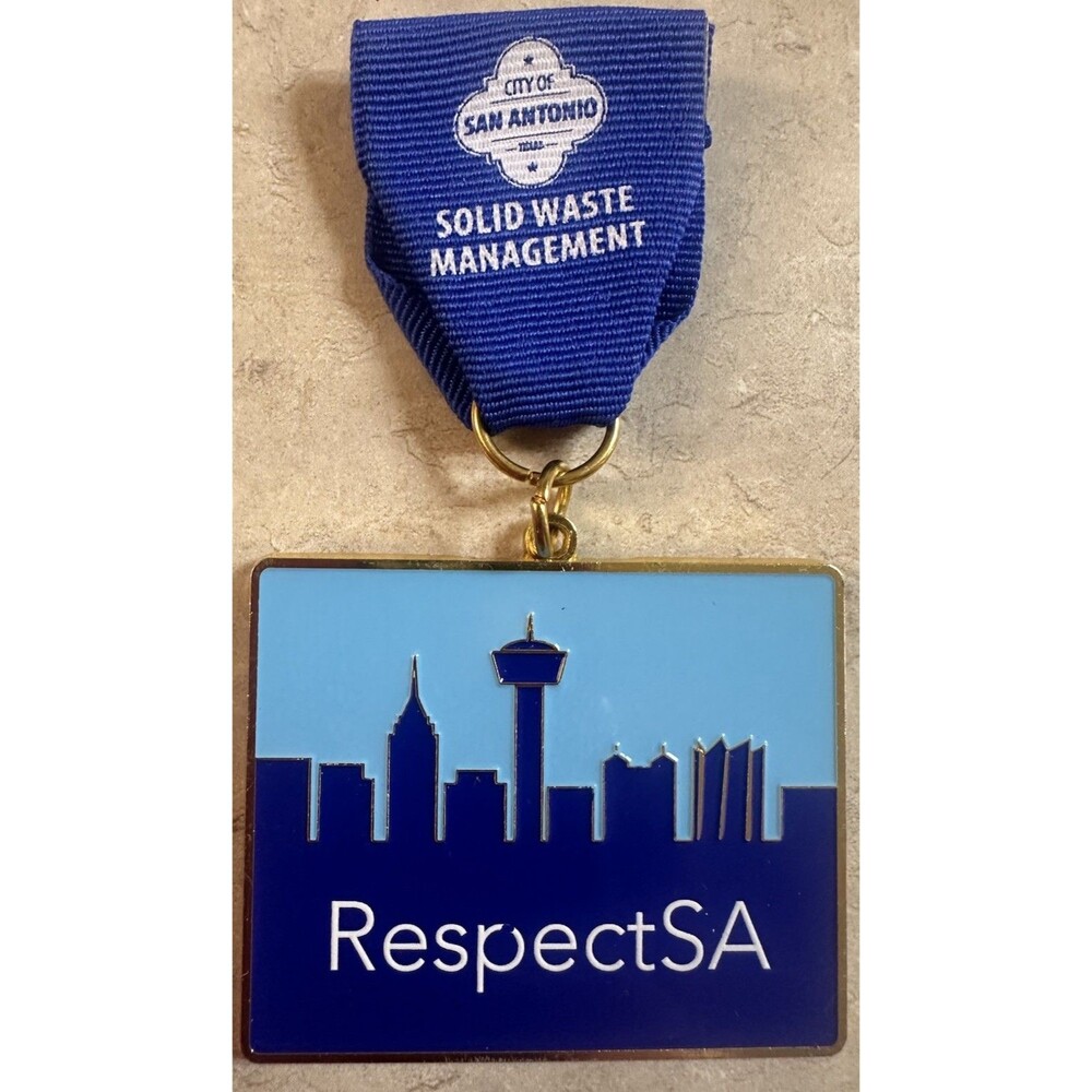 San Antonio Fiesta Medals City of San Antiono Solid Waste Management Respect SA